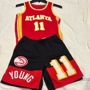 NBA Atlanta Red and Black Kids Jersey Set